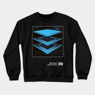 Pacific State / Minimalist Graphic Artwork Design Crewneck Sweatshirt